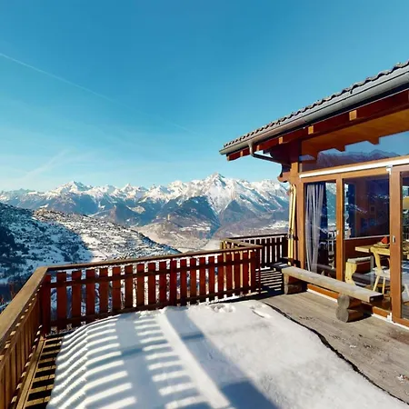 In With Swimming Pool Horská chata Veysonnaz