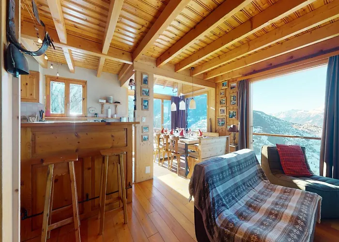 In With Swimming Pool Chalet Veysonnaz