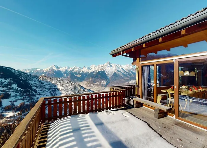 In With Swimming Pool Chalet Veysonnaz